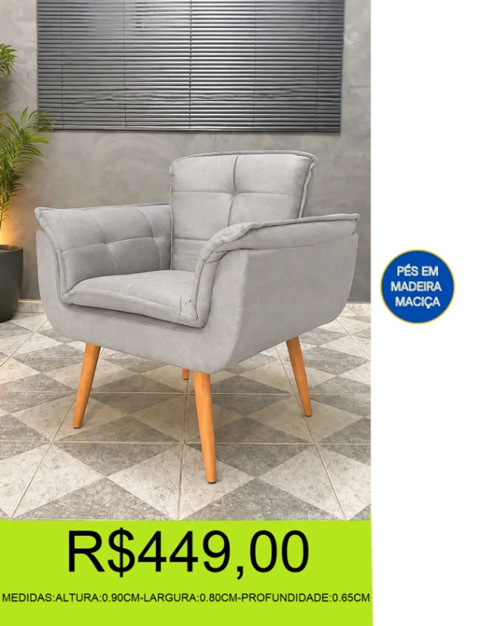 poltrona - mega lançamento - compre hoje e receba em até 72 horas  - Foto 2