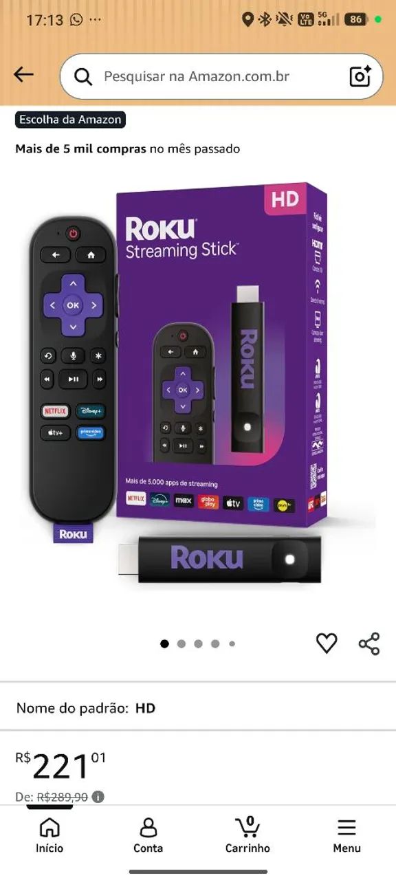 ROKU STREAMING STICK HD  - Foto 4