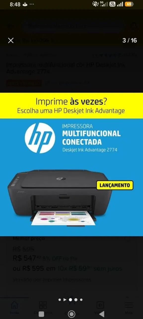  2 Impressora Hp nova  - Foto 3