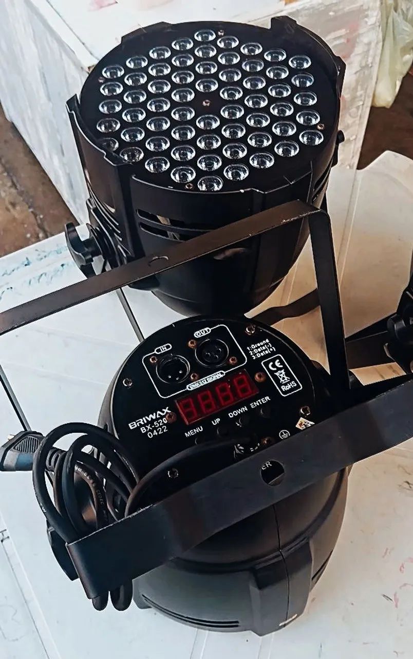 3 Par Leds Rgbwa 60 Leds, Carcaça De Alumínio  - Foto 2