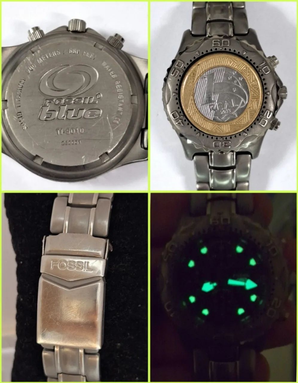 Relógio Fossil Blue Titanium  - Foto 3