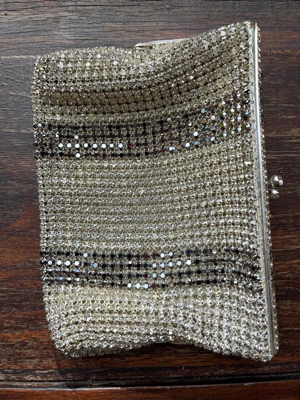 Bolsa vintage em brilho branco  - Foto 2
