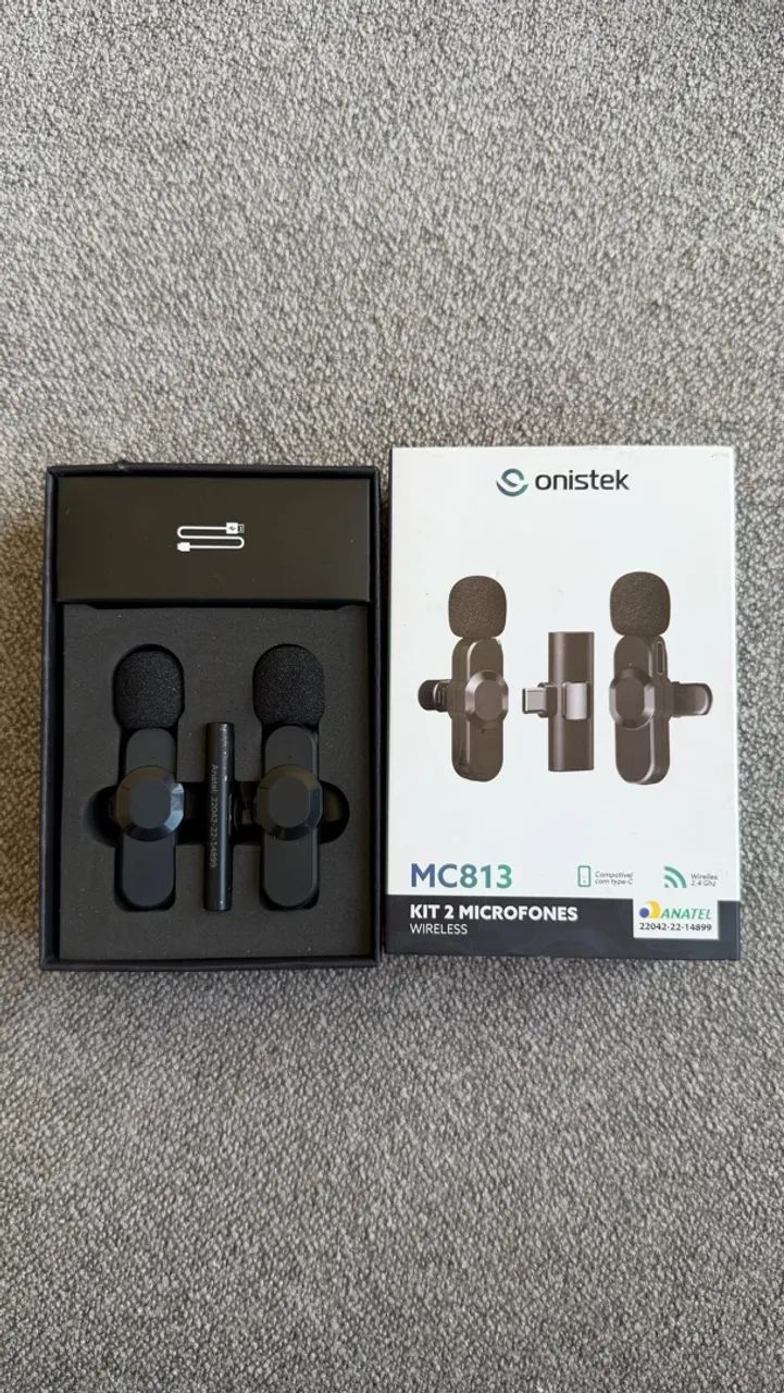 Kit 2 Microfones sem fio - Onistek - Foto 2