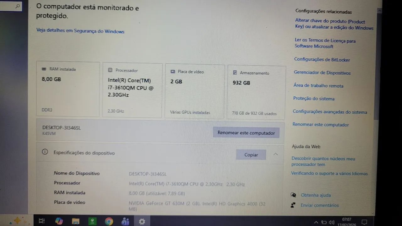 Notebook Asus i7 + placa de vídeo  - Foto 5