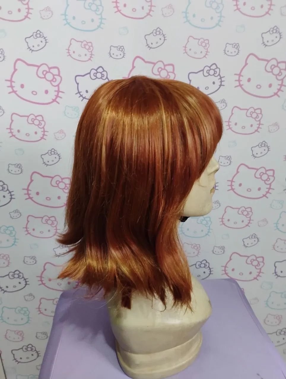 Peruca castanha com mechas - Foto 3