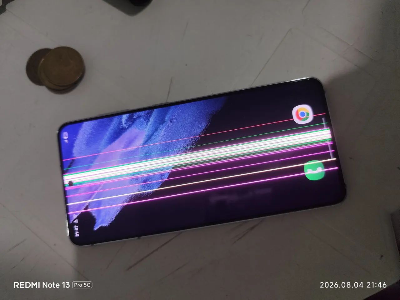 Celular S21 com listra na tela - Foto 2