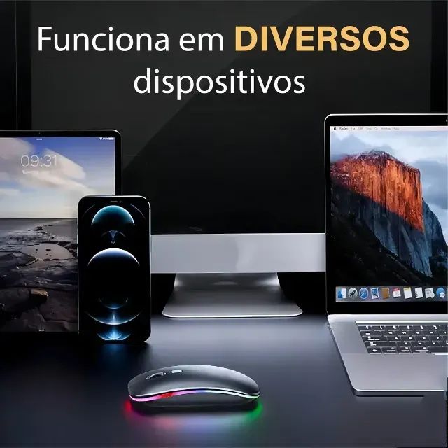 Mouse Sem Fio Bluetooth e USB Q'Gold - Foto 3