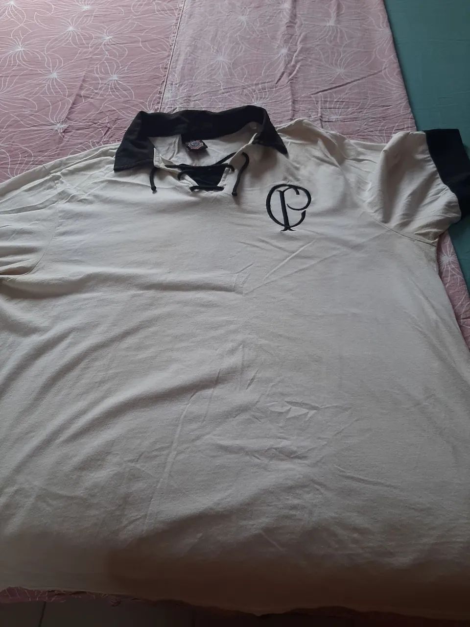 Camisa Corinthians oficial tamanho g retro 1910 - Foto 4