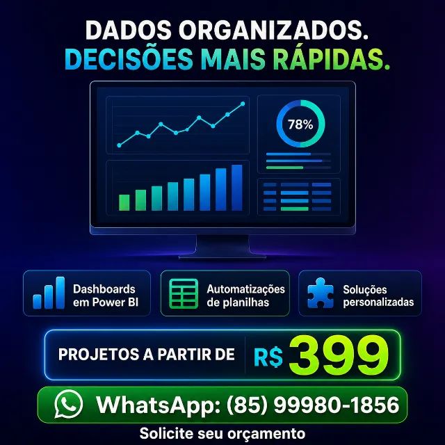 Automação de Planilhas e Relatórios em Power BI