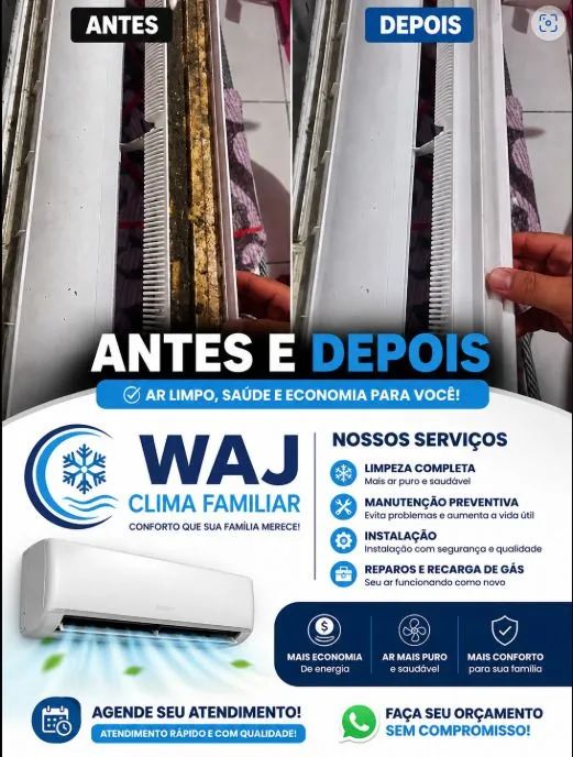 Manutenção e limpeza, ar-condicionado Splint ou ACJ 