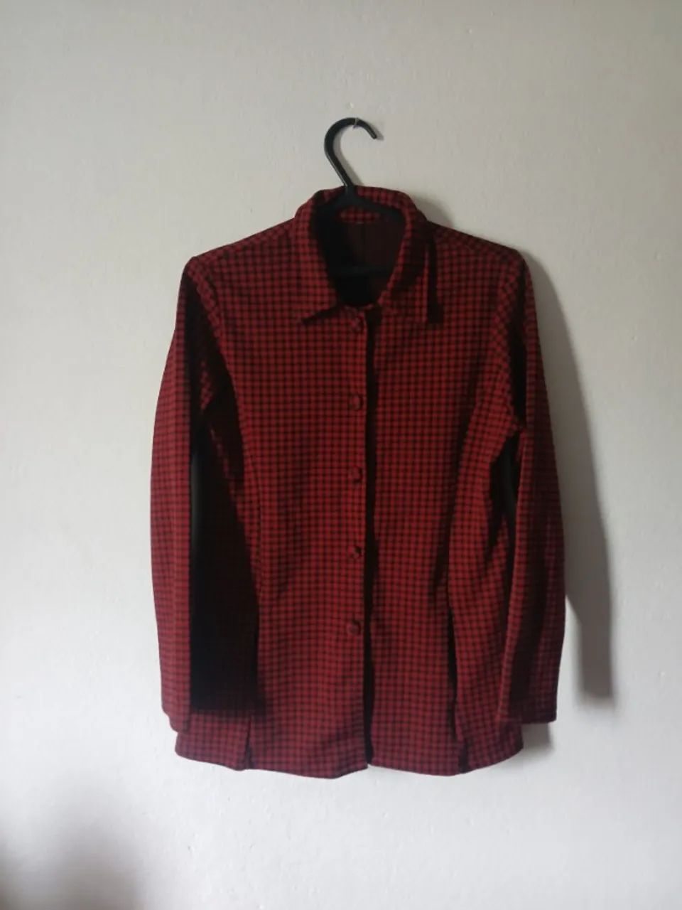 Blazer Xadrez vermelho feminino