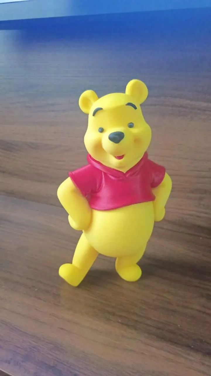 Ursinho Pooh 23 cm Impresso em 3D - Foto 2