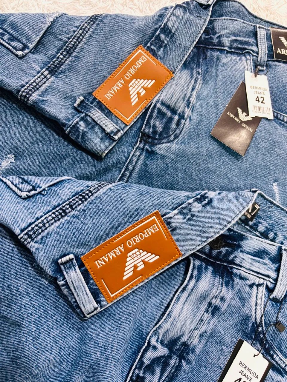 Bermuda cargo jeans  - Foto 4