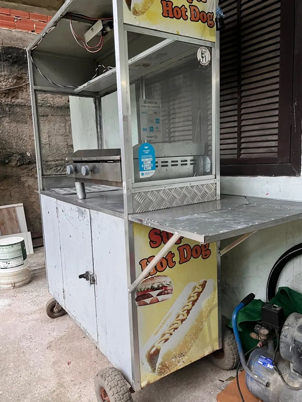 Carrinho de cachorro quente com chapa - Foto 2
