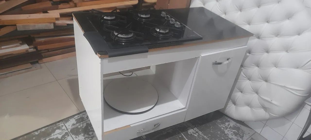 Cooktop e armarinho 