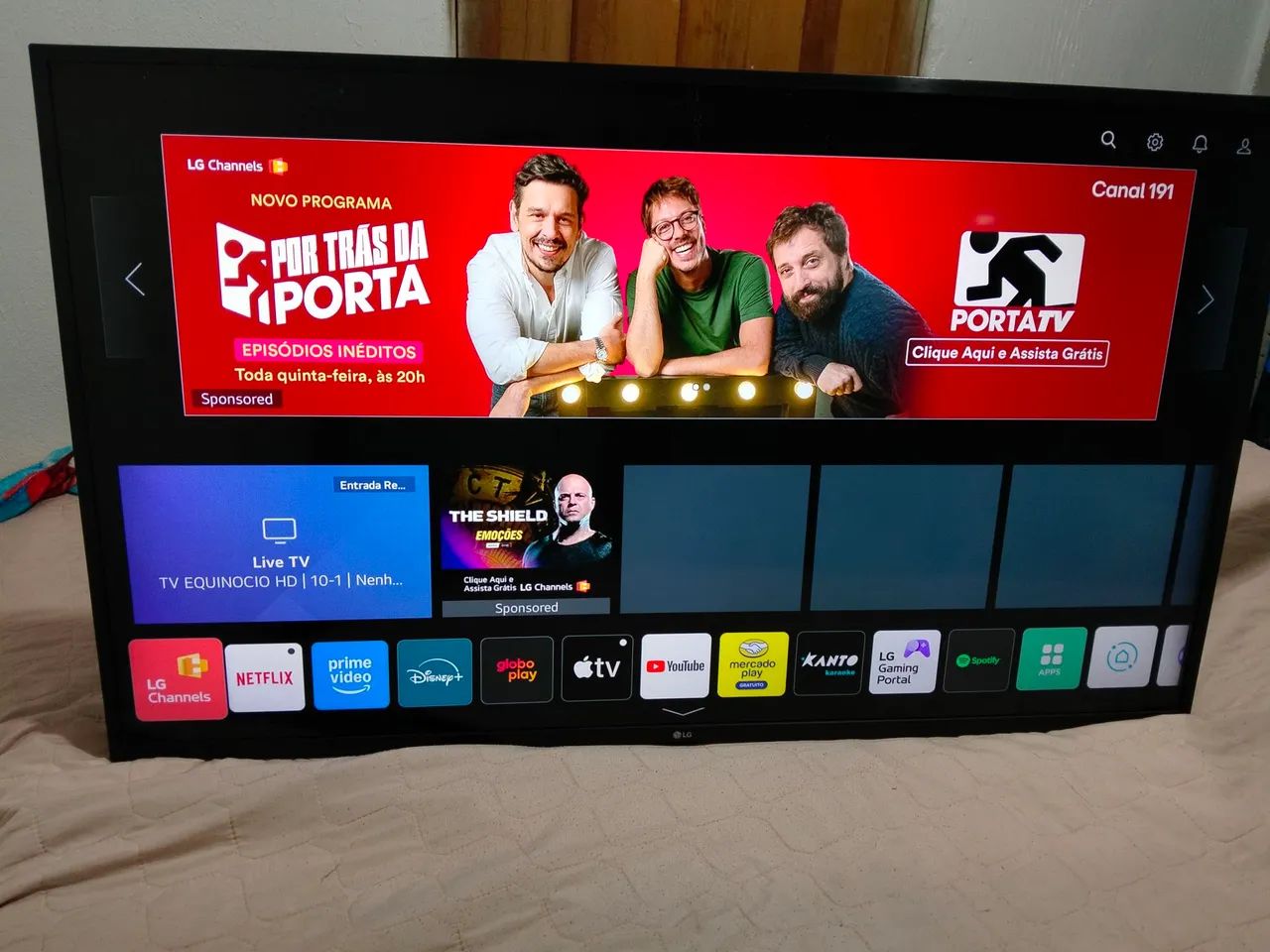 Telão 50 " Smart LG comando de voz 