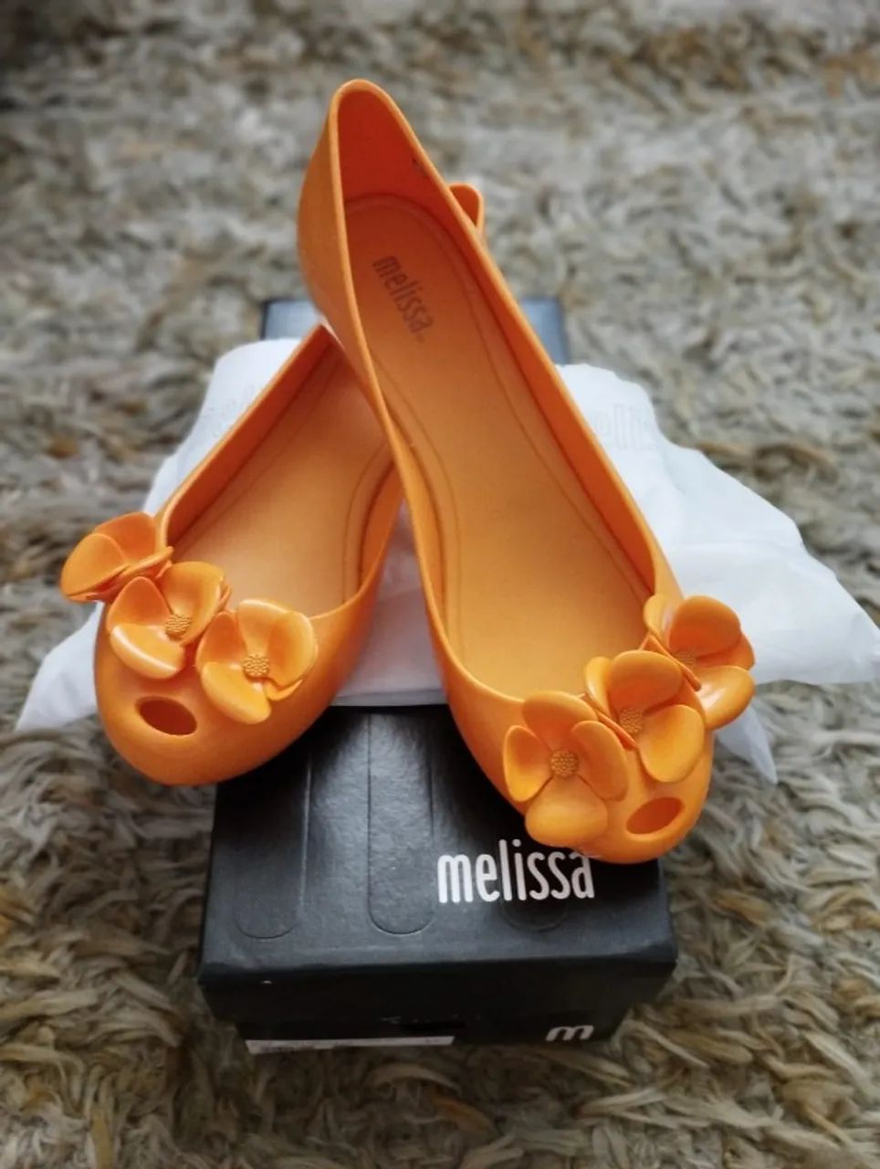 Melissa Original Flores Amarela nº 37 - Foto 3