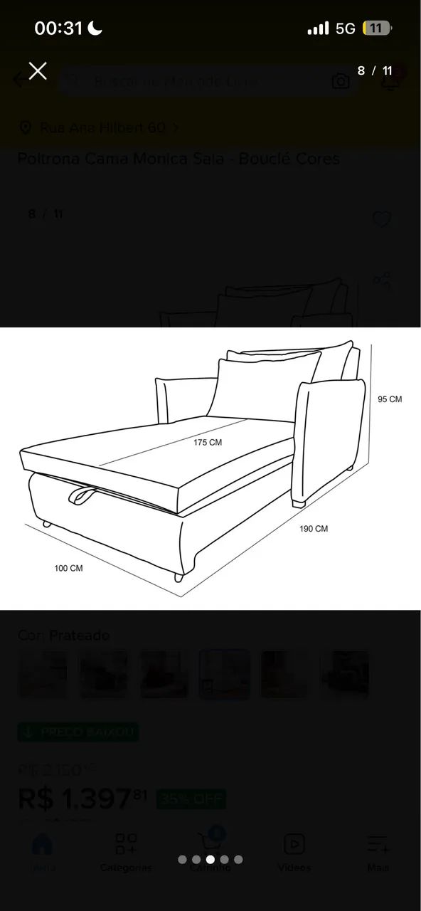 Poltrona sofá cama469163573678581761