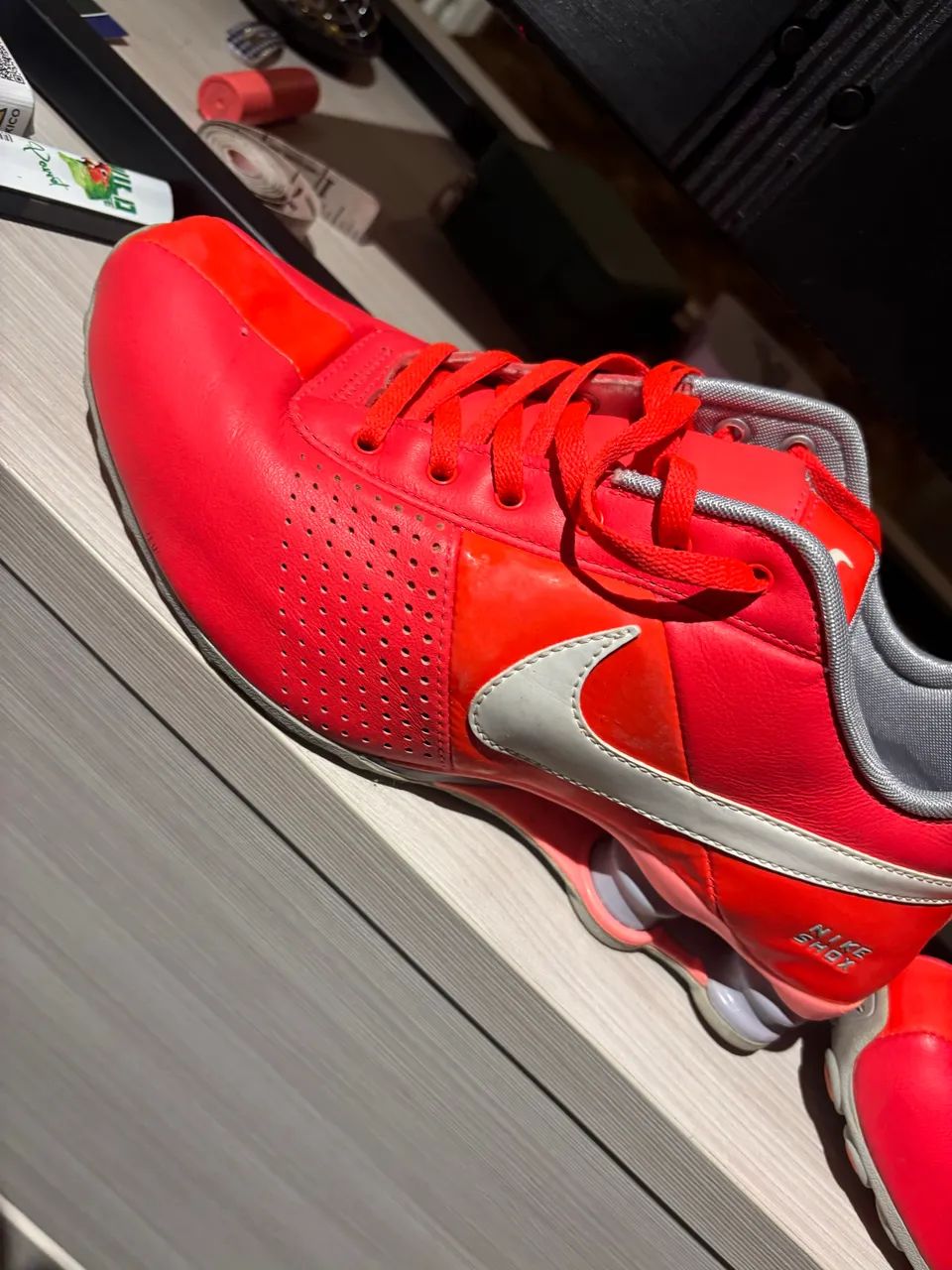 Nike shox 4 molas vermelho  - Foto 2