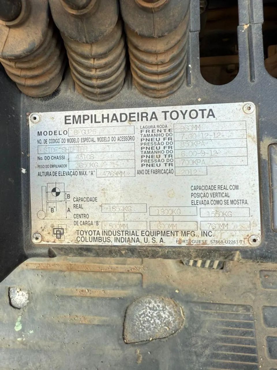 Empilhadeira Toyota 8FGU25 2012 - Foto 6