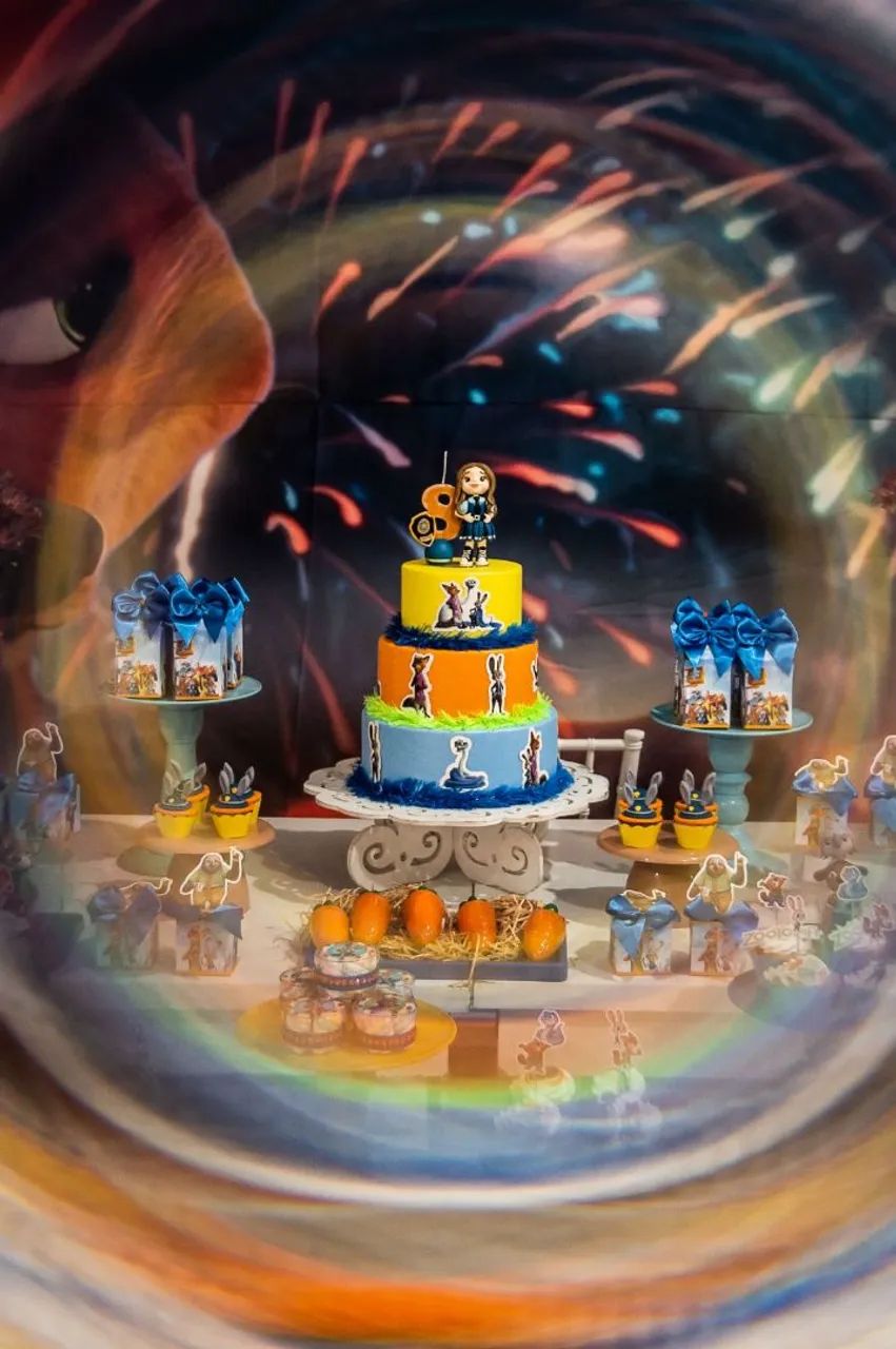 Bolos fake Stitch e Angel e Zootopia 