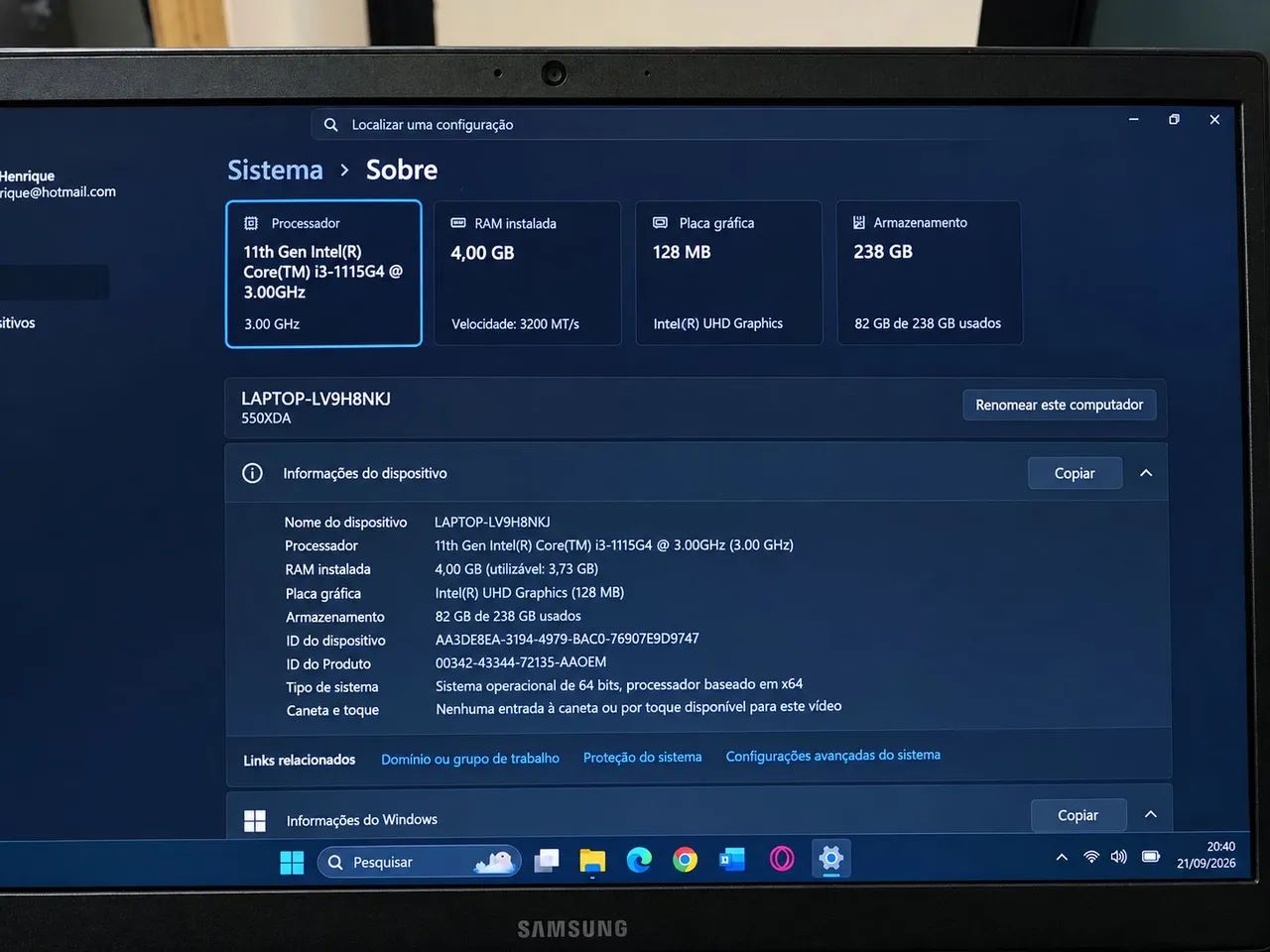 Notebook Samsung Book i3  - Foto 5