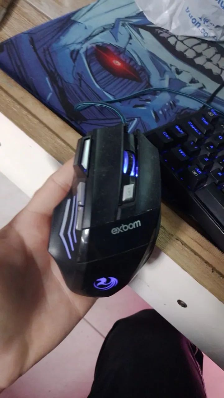 Teclado e Mouse Gamer Com RGB - Foto 4