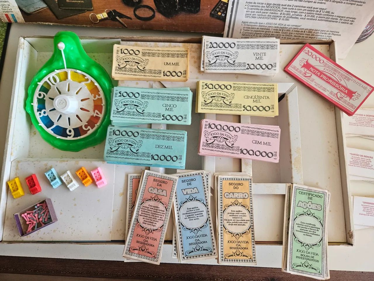 "Jogo da Vida" vintage original de tabuleiro!! - Foto 3
