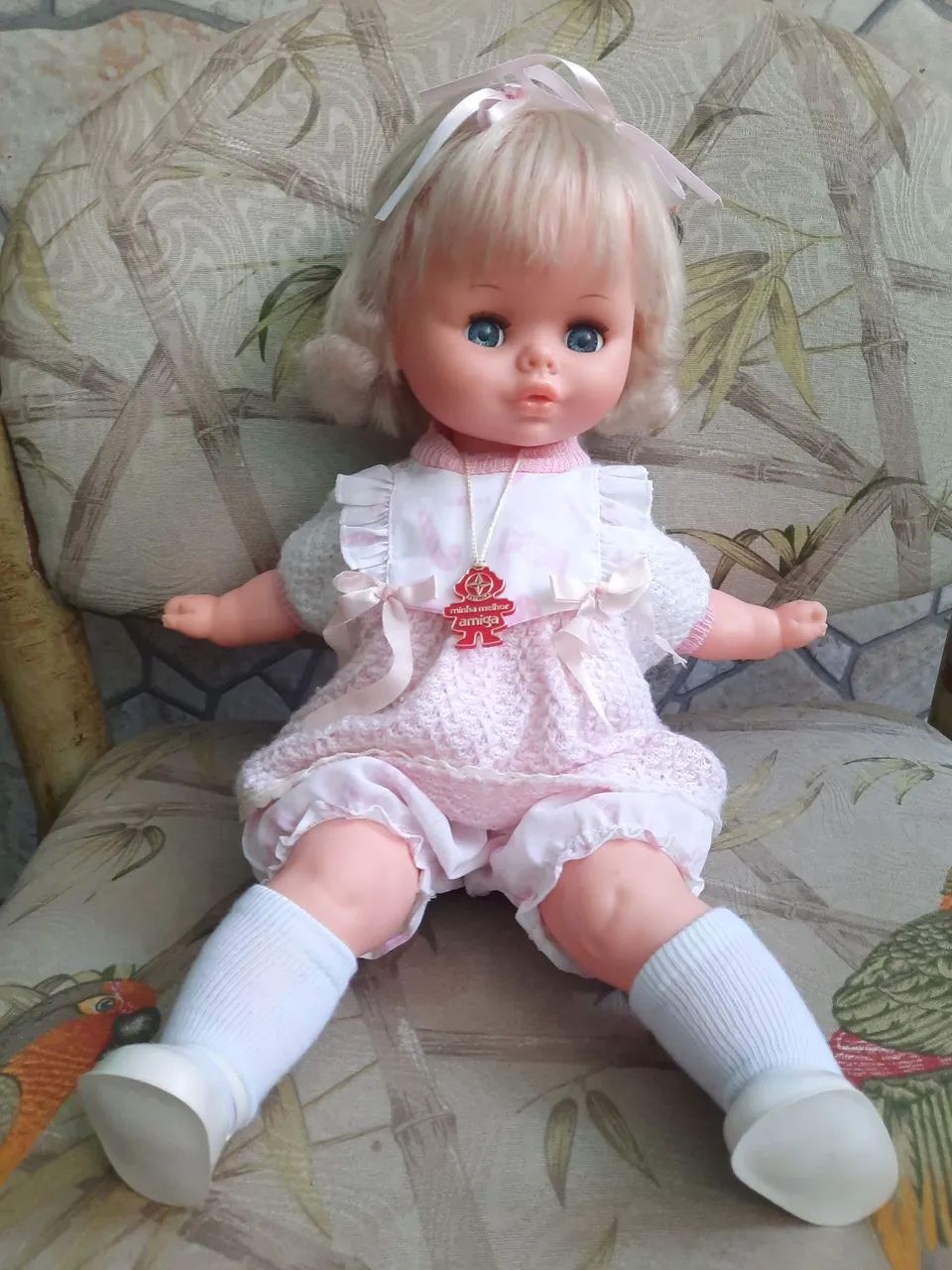 Boneca Risadinha antiga Estrela funcionando 