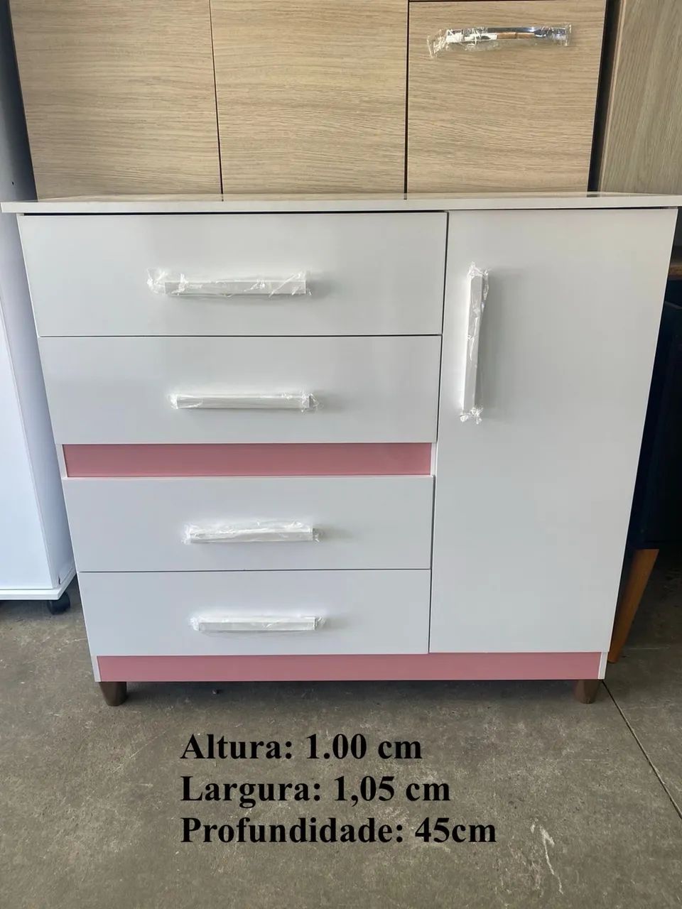 Cômoda com 4 gavetas - entrego  - Foto 2