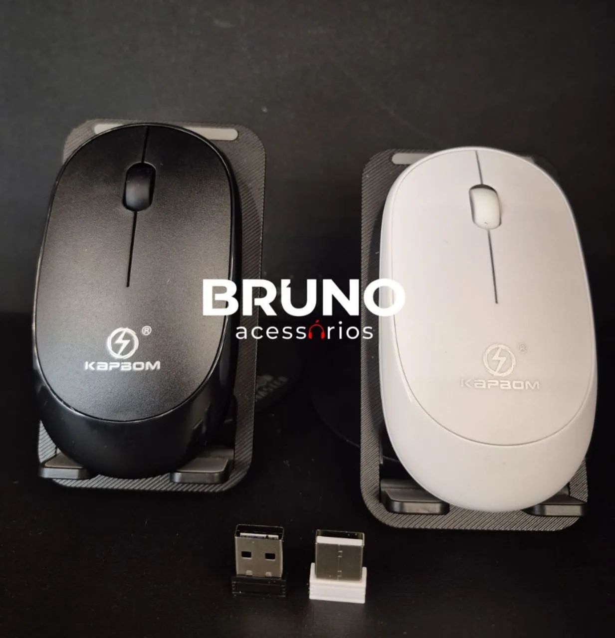 Mouse sem fio wireless kapbom ergonômica e portátil 