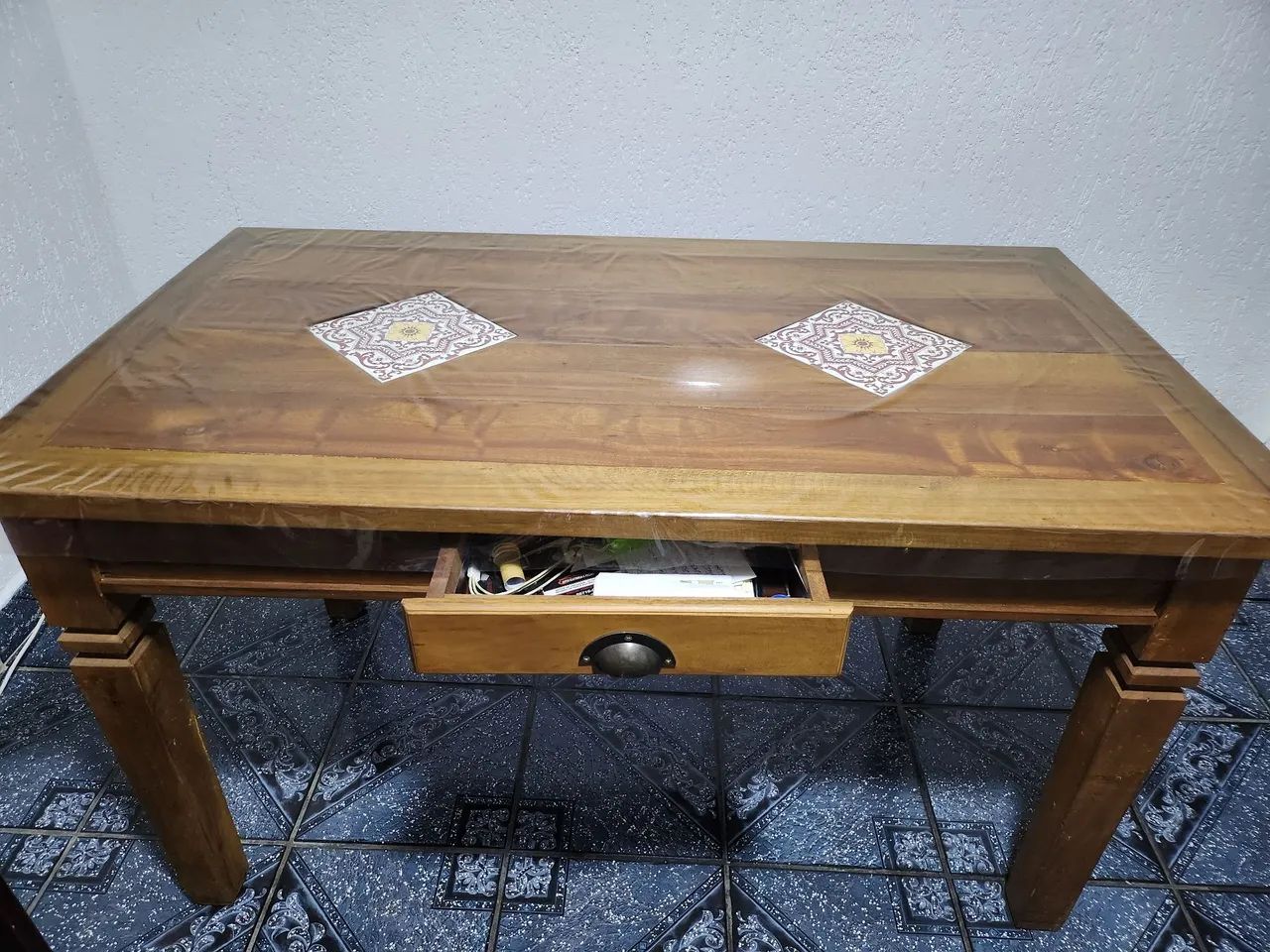 Mesa de madeira rústica  - Foto 2