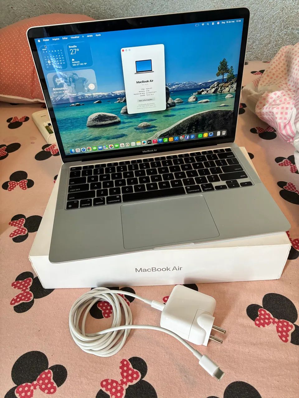MacBook Air m1 2020,13 polegadas,256gb 8gb de ram silver