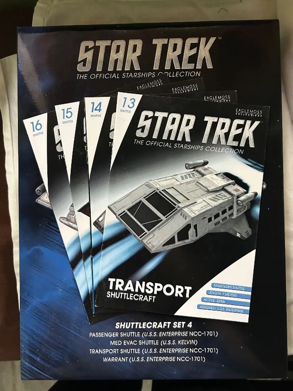 Eaglemoss collections 4 naves shuttlecrafts 13, 14, 15 e 16.