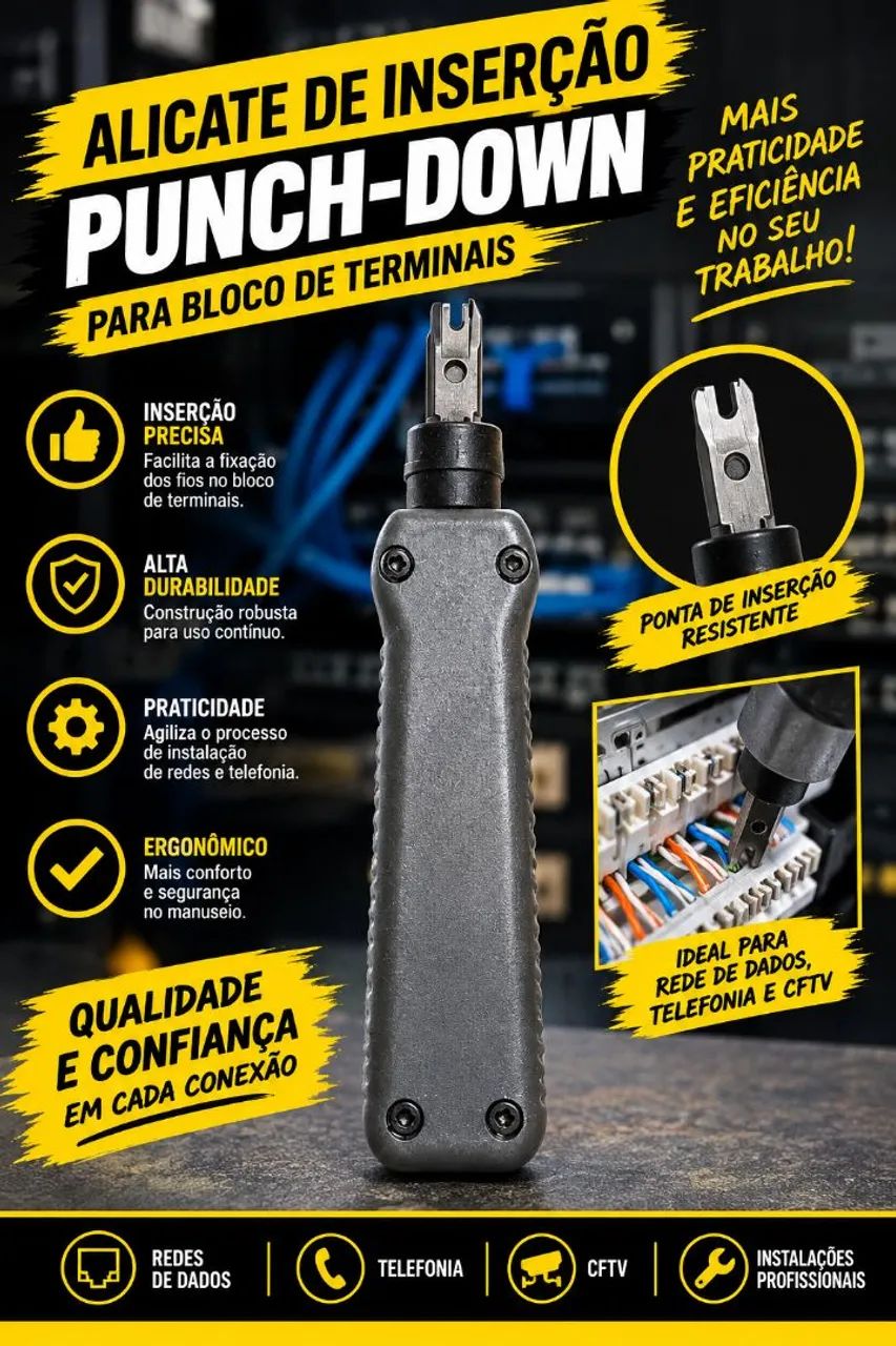 alicate de inserção punch-down