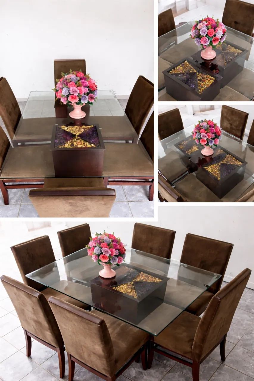 Mesa com 6 cadeiras