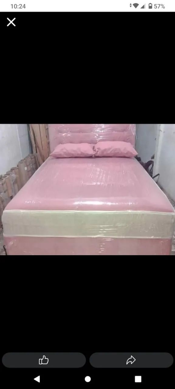 Camas box de casal com espuma (temos de mola) - Foto 5