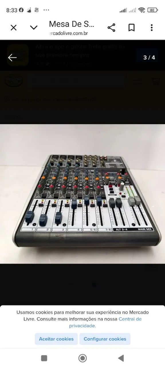 Mesa de som Behringer xenyx 1204 - Foto 3