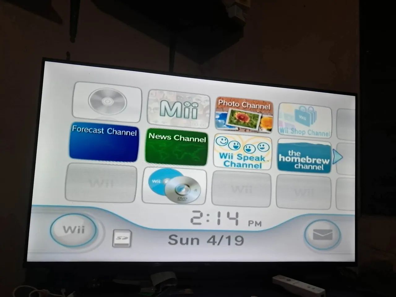 Nintendo Wii com caixa 