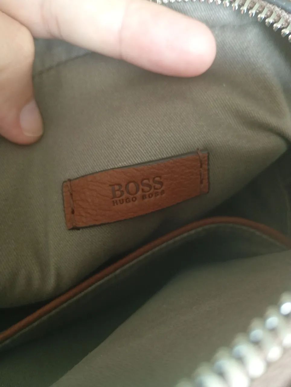 Bolsa em couro Hugo Boss original - Foto 3