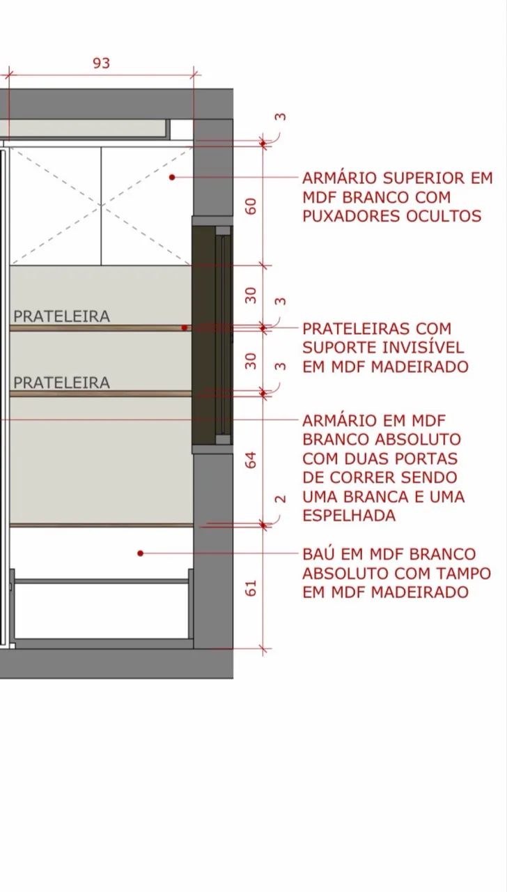 Kit armário, prateleira e baú  - Foto 3