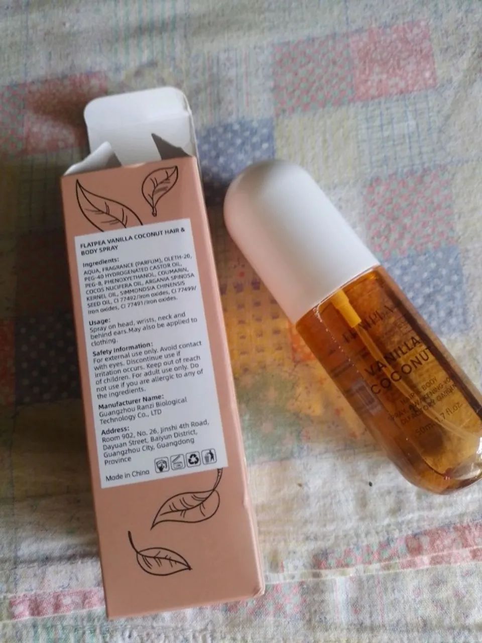 Body splash flatpea vanilla coconut 50ml - Foto 3