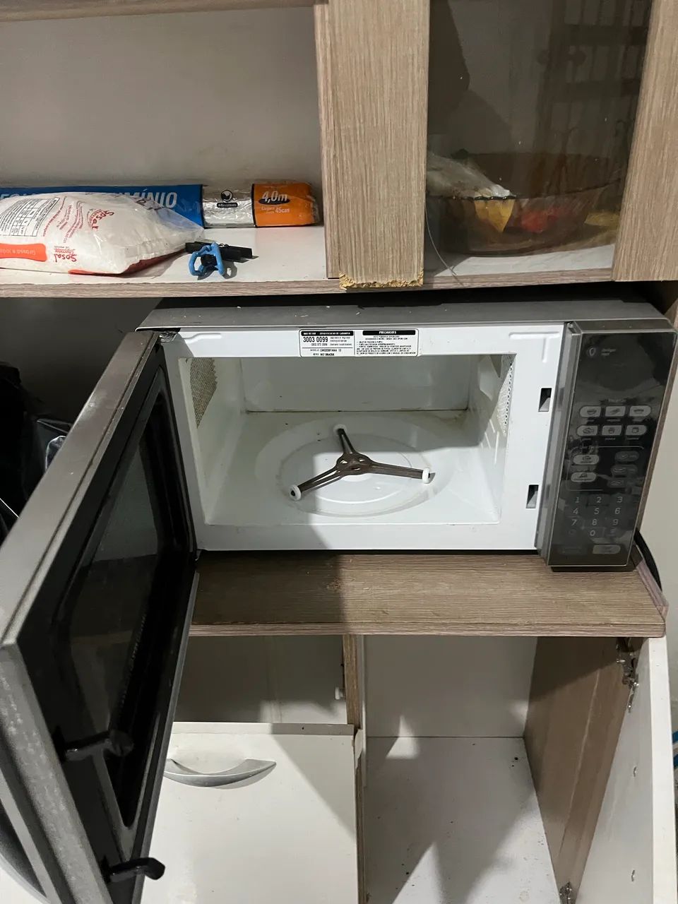Microondas e air fryer