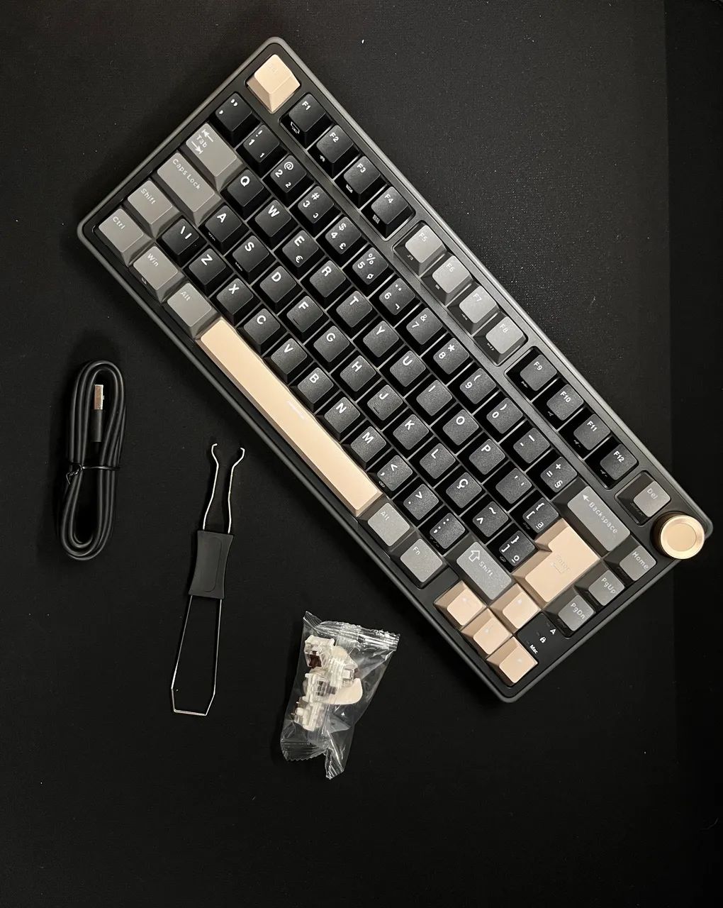 TECLADO ROYAL KLUDGE RK75 SWITCH MARROM - Foto 4