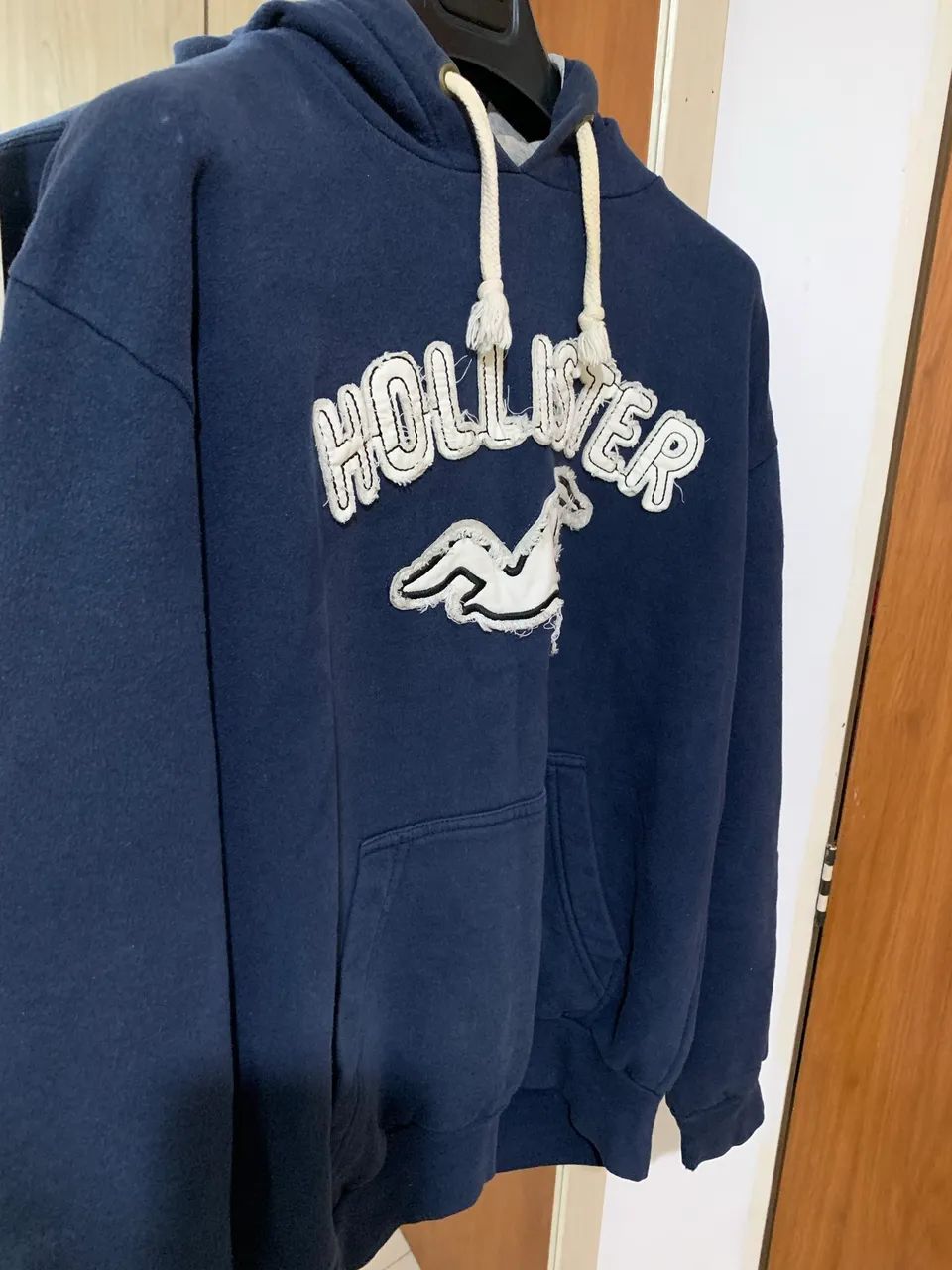 Blusa moleton hollister P com touca  - Foto 4