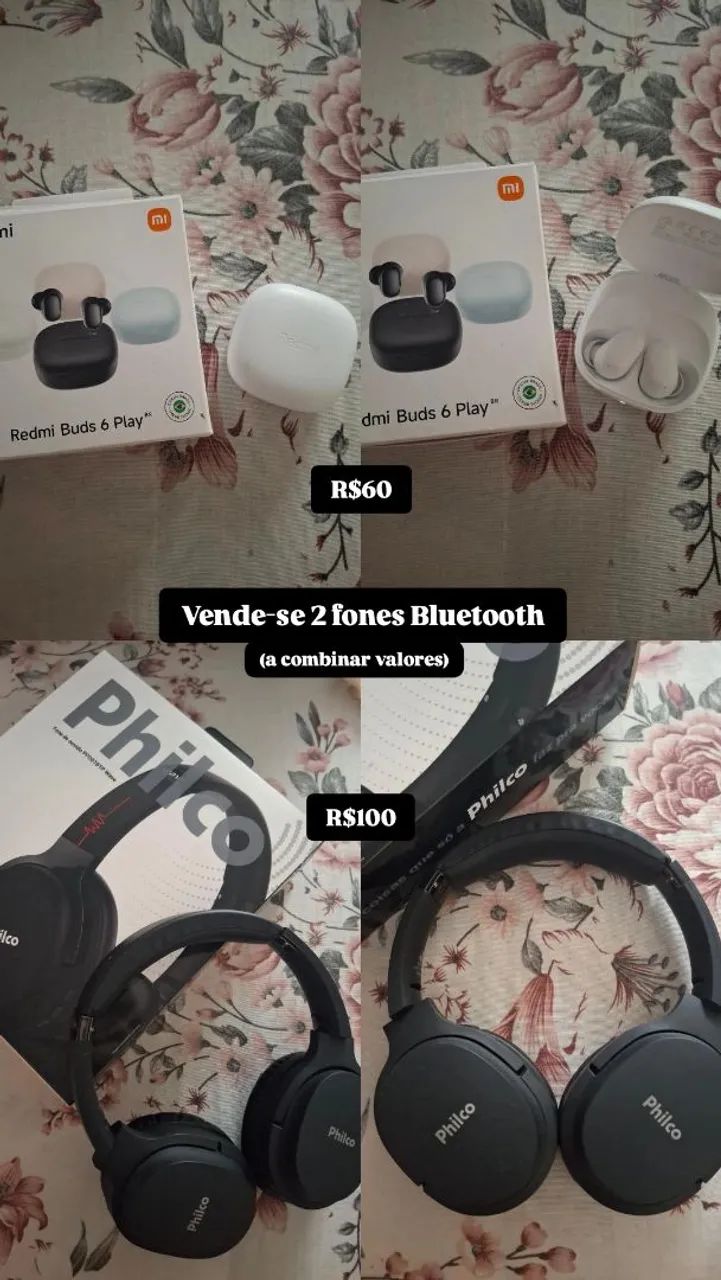 Fones Bluetooth