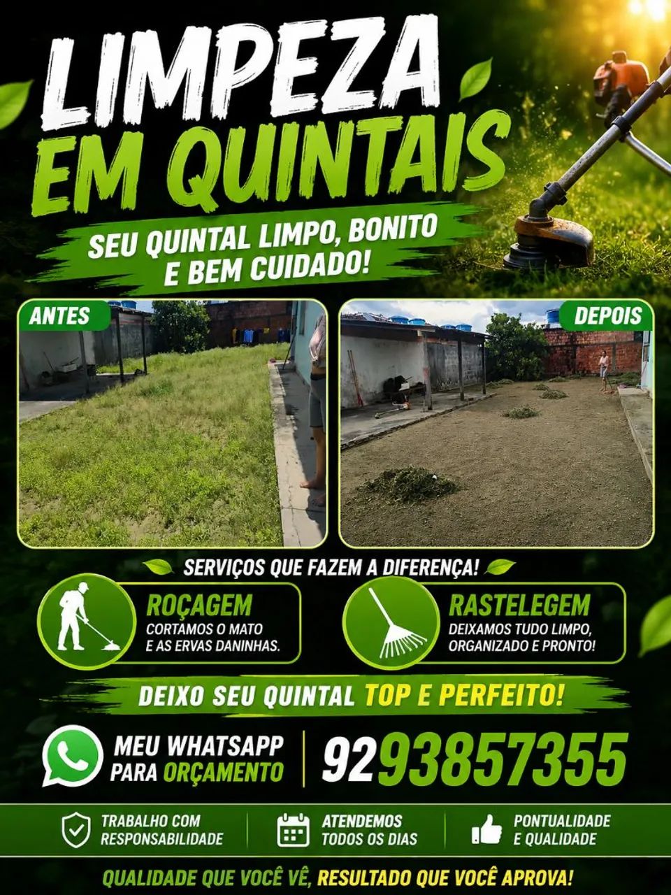 LIMPO TERRENOS QUINTAIS..