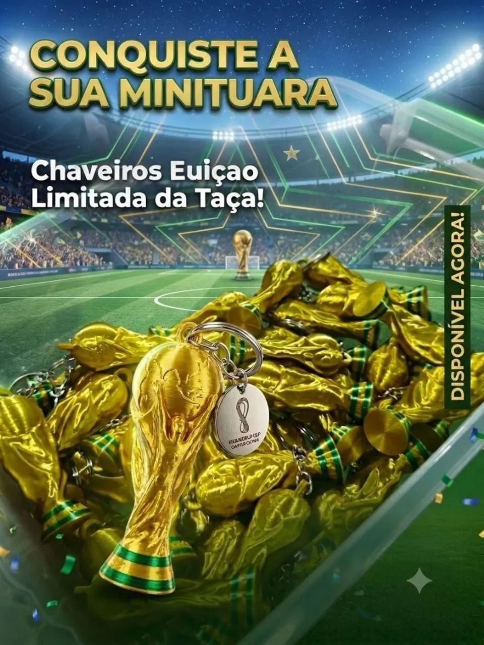 Kit 10und. Chaveiro FIFA 26