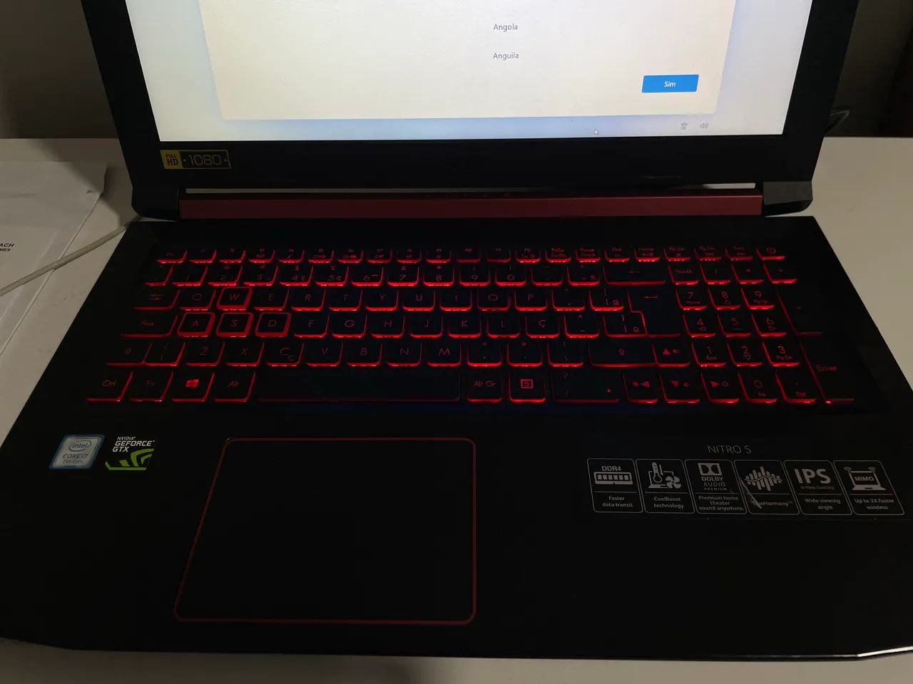 VENDO Notebook GAMER acer NITRO5 conservadíssimo  - Foto 2