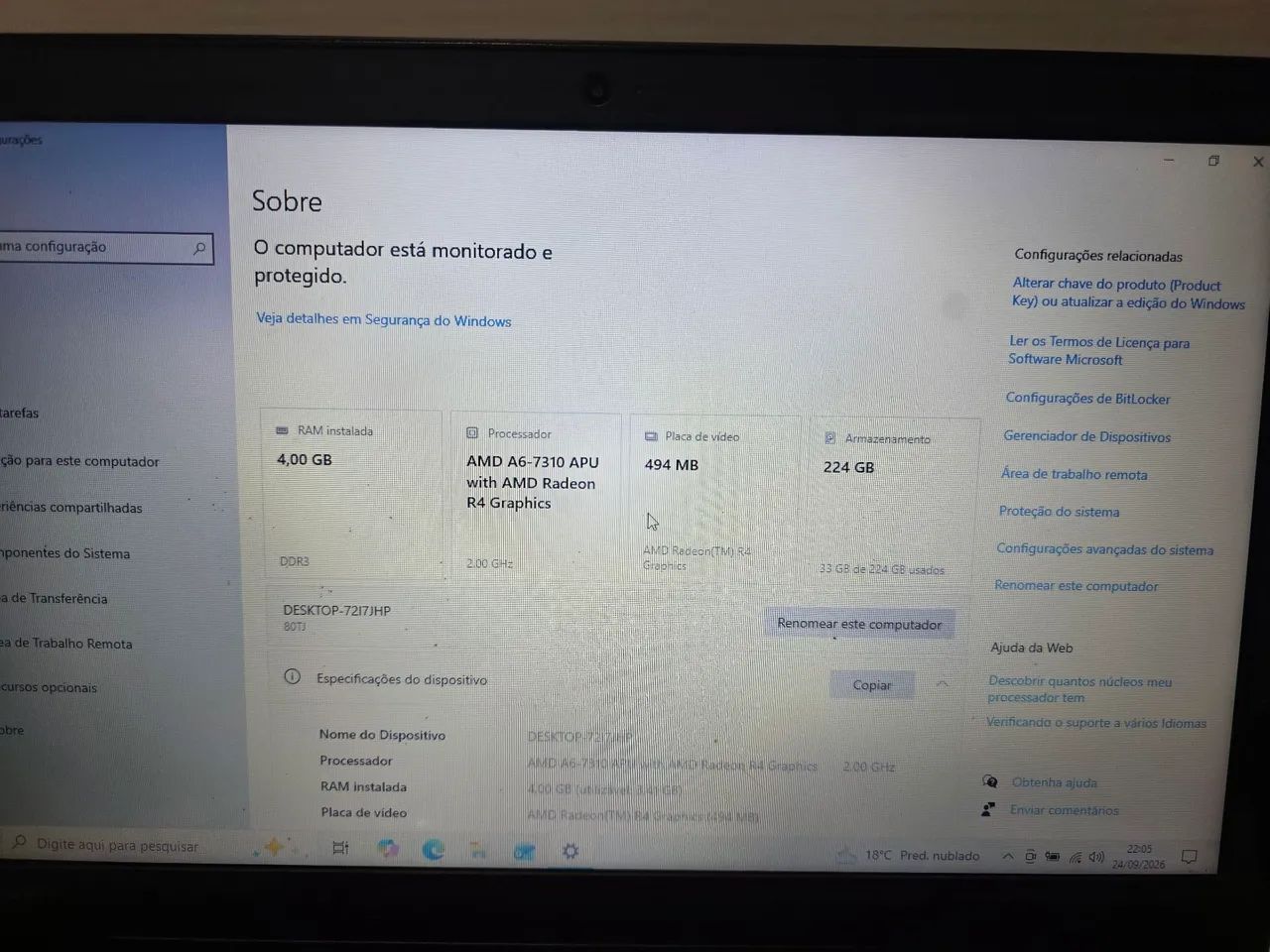 Notebook Lenovo Ideapad 110-15ACL - Foto 2